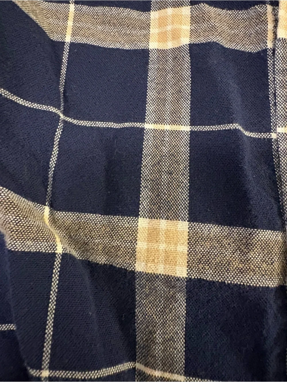 Old Navy Boy’s Navy Plaid Button-Up Shirt